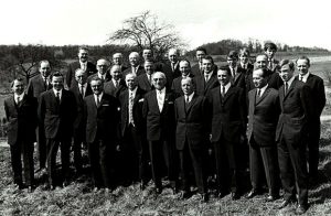 Der Männergesangverein Langenhain beim Jubiläum 1969