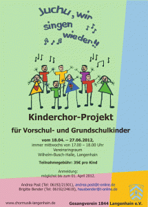Gesangverein startet ein neues Kinderchor-Projekt